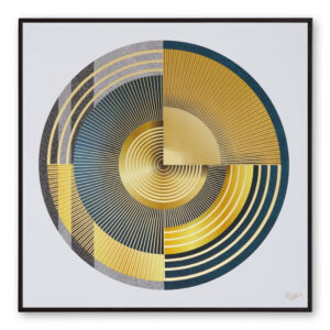 Golden Embossed Wall Painting For Home Decoration , Paintings for Living Room , Modern Art Wall Pinting, For Home Decor (12X12 INCH)