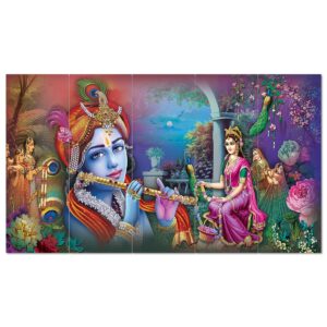 Set Of 5 Wooden Framed Wall Paintings