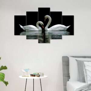 Nature Set of Five 3D Framed Paintings for Wall Decoration – Ideal for Home, Living Room, and Bedroom (75 x 43 CM)