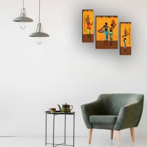 Set Of 3 Digital Wall Painting