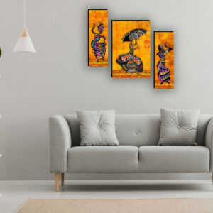 Set Of 3 Digital Wall Painting