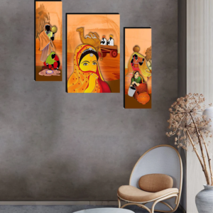 Set Of 3 Digital Wall Painting