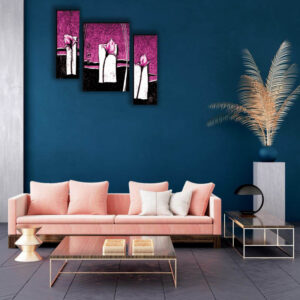 Set Of 3 Digital Wall Painting