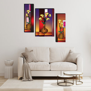 Set Of 3 Digital Wall Painting