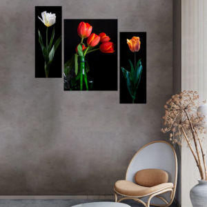 Set Of 3 Digital Wall Painting