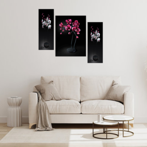 Set Of 3 Digital Wall Painting