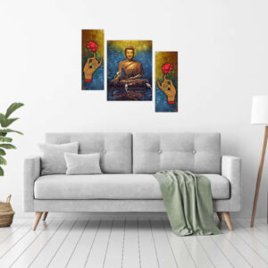 Set Of 3 Digital Wall Painting