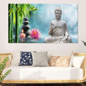 Set Of 5 Wooden Framed Wall Paintings