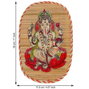 Bamboo Hand Crafted Wall Hangings Of Ganesh Ji And Laxmi Ji For Home D?cor