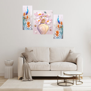Set Of 3 Digital Wall Painting