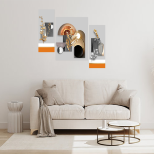 Set Of 3 Digital Wall Painting