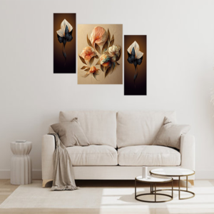 Set Of 3 Digital Wall Painting