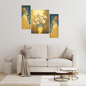 Set Of 3 Digital Wall Painting