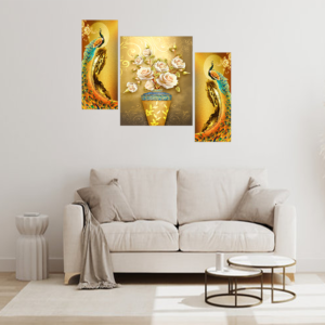 Set Of 3 Digital Wall Painting