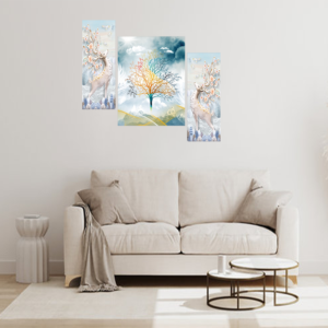 Set Of 3 Digital Wall Painting