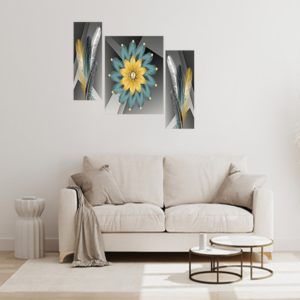 Set Of 3 Digital Wall Painting