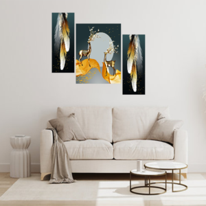 Set Of 3 Digital Wall Painting