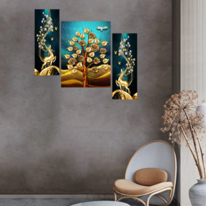 Set Of 3 Digital Wall Painting