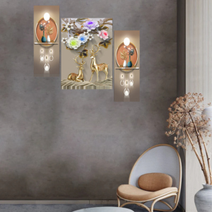 Set Of 3 Digital Wall Painting