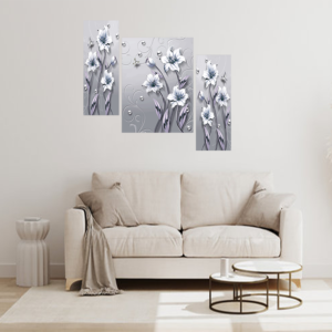 Set Of 3 Digital Wall Painting