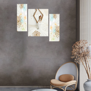 Set Of 3 Digital Wall Painting